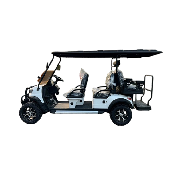 For use on golf courses 3-row 6-seat golf cart