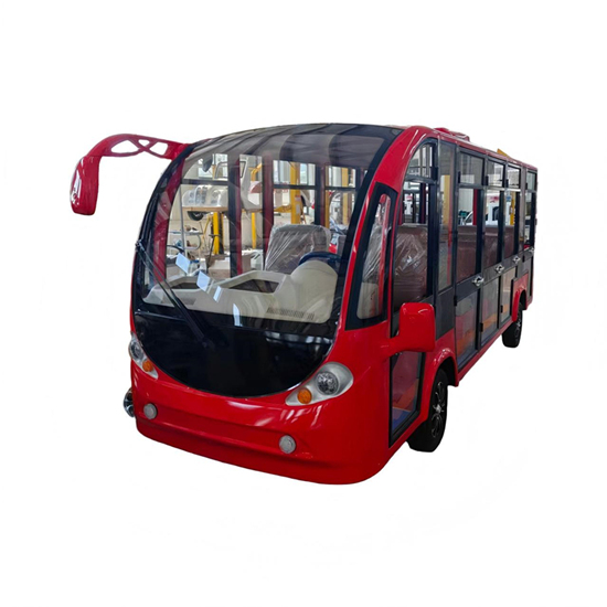 定制款高配带空调14座封闭款观光巴士