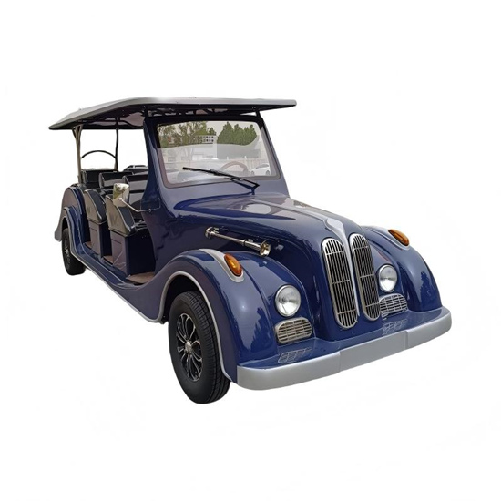 Retro-style custom-colored sightseeing electric vintage car