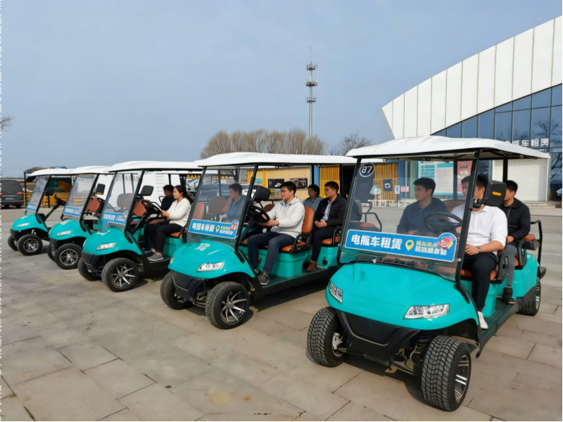 100 Electric Golf Carts Deployed in Scenic Area, Praised for Stable Quality and Convenience