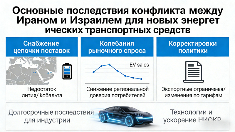 Влияние конфликта между Ираном и Израилем на рынок новых энергетических автомобилей