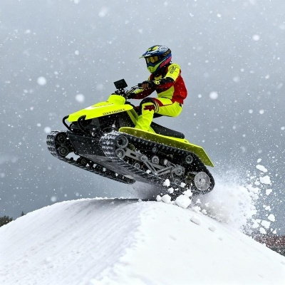 Our company has launched a new snowmobile, the ETV TANK.