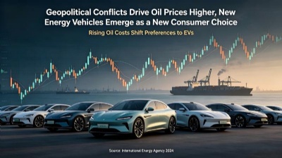 The Iraq War triggered a surge in oil prices, leading to a sharp increase in sales of new energy vehicles!