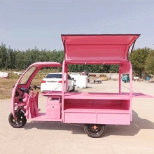 Colorful Fashion Lovely Commercial Food Stand YRF Electric Tricycle