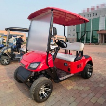 2 Seats Red Electric Vehicle Golf Carts