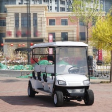 6 Seats White Electric Vehicle Golf Carts