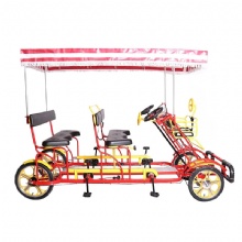 Sightseeing Tandem Bike 4 Person Four Seat Bicycle Person Bike