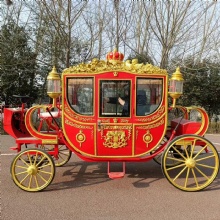 European Style Electric Horse-drawn Carriage Romantic Electric Automatic Wedding Carriage