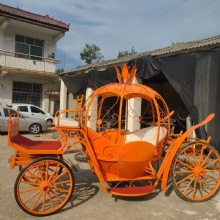 Wholesale Factory Price Royal Carriages Cinderella Horseless Electric Horse Princess Sightseeing Carriage Wagon for Sale