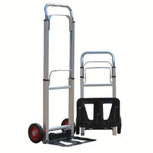 Large Aluminum Alloy Trolley Luggage Trolley Portable Foldable Goods Hand Cart Small Trailer Cargo Loading King
