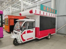 电动食品车街头移动自动售货亭快速复古车