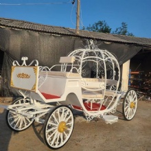 Electric Royal Pumpkin Horse Drawn Carriage Gold Carriage