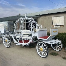 Horse Carriage Wedding Style Park Sightseeing Tour Carriages for Sale Drawn Wheeled Vehicle Retro Cart