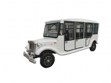 4-row 11-seat enclosed sightseeing car for scenic area sightseeing hotel reception