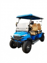 2025 Brand new blue electric golf cart with 4 seats and lithium battery