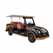 Black Art Cart Hot Sale Electric Sightseeing 8 Seats Electric Classic Car Perfect Timeless Classic and Modern Fashion fusion