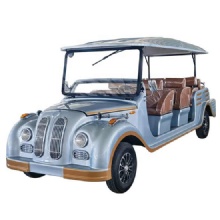 Retro-style custom-colored sightseeing electric vintage car
