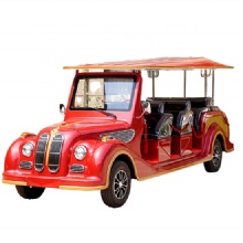 Retro-style custom-colored sightseeing electric vintage car
