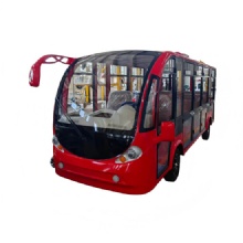 定制款高配带空调14座封闭款观光巴士
