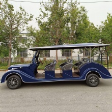 Retro-style custom-colored sightseeing electric vintage car