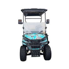 2026 New Cute Turtle Pattern Electric 2+2 Off-Road Golf Cart